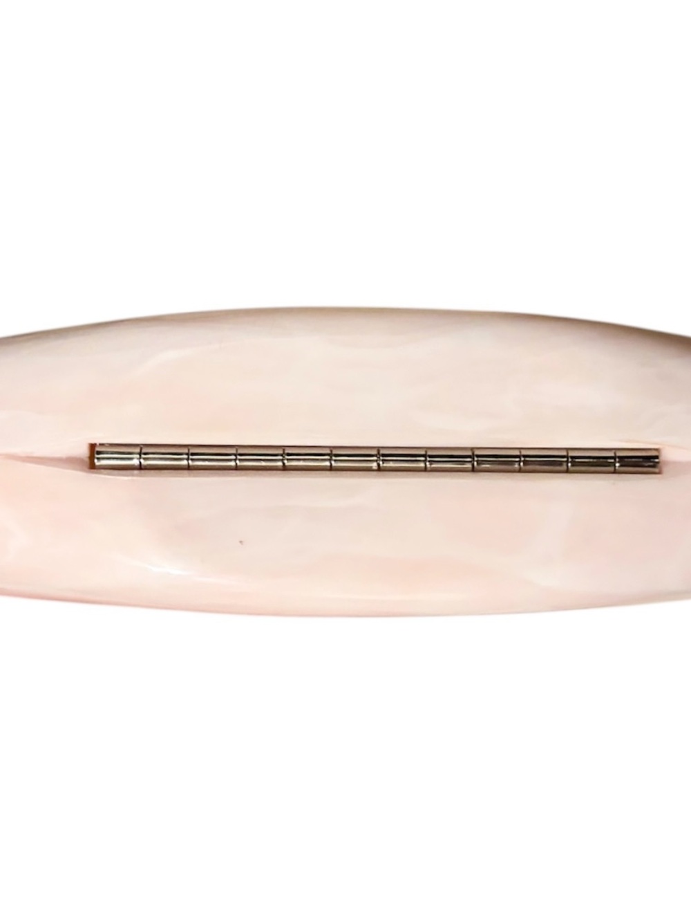 Crescent Marble Minaudiere Acrylic Clutch Light Pink Hard Case 👛 A New Day 🎀 - Picture 8 of 8